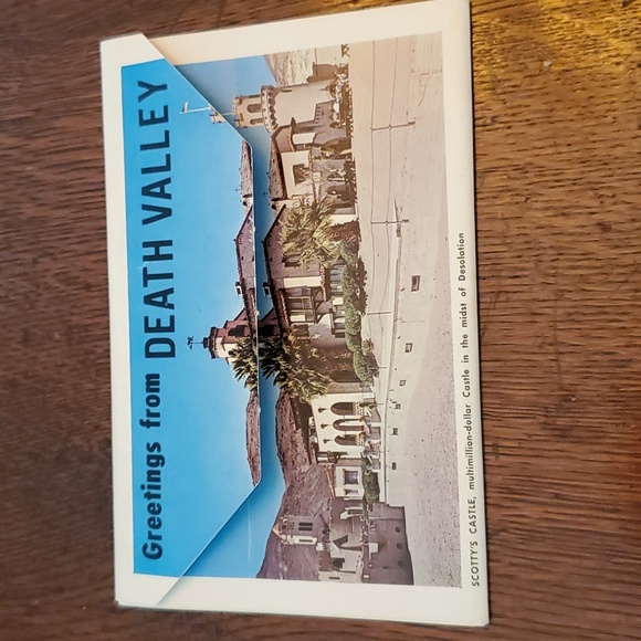Vintage (Unused)Death Valley National Monument -14 Scenic Views Foldout Booklet - Picture 1 of 10